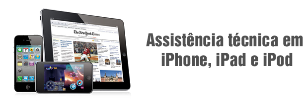 Assitência técnica em iphone, ipad e ipod